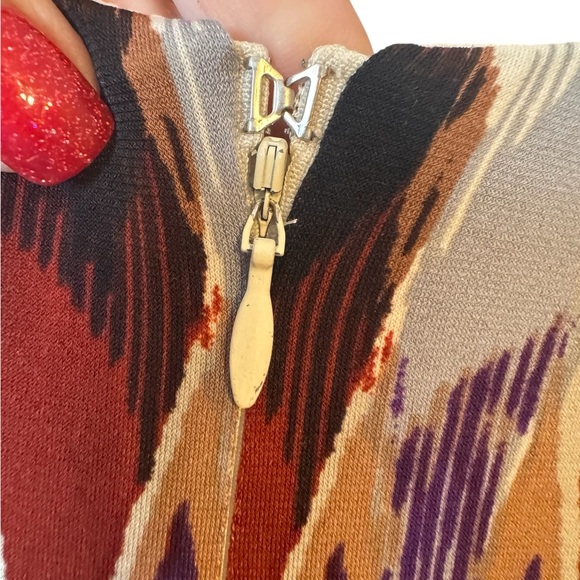 BADGLEY MISHKA  Multicolor Patterned Dress  XLARGE   #CL - Picture 7 of 12